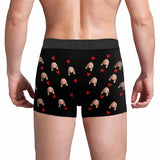 Made in USA#Personalized Face Men's Boxer Briefs Underwear I Am Nuts Red Heart Underwear