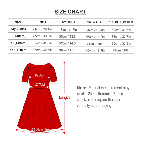 Custom Face Snowflake Red Chrismas Nightdress Personalized Christmas Dress Pajamas For Girls