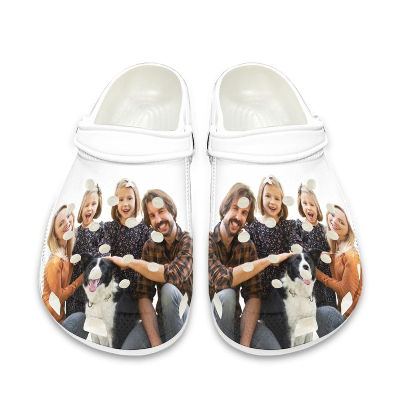 Custom Photo Hole Shoes Personalized Photo Clog Shoes Unisex Adult Funny Slippers