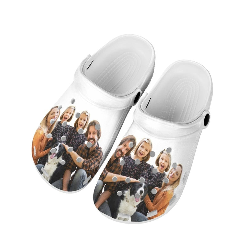 Custom Photo Hole Shoes Personalized Photo Clog Shoes Unisex Adult Funny Slippers