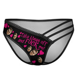 Custom Custom Face Heart Women's Low Waist Mesh Briefs Personalized Underwear Panties for Women - YesCustom