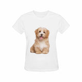 Custom Dog Face White Classic Women's T-shirt