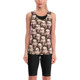 Custom Boyfriend Face Women's Vest Personalized Face Yoga Wear Gift