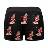 Personalized Face Men's Boxer Briefs Custom Face Bow Tie Underwear Valentine's Day Gift