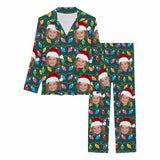 Custom Face Christmas Pajama Set Personalized Christmas Long Sleeve Pajamas Gifts