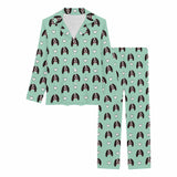 Custom Pet Face Sleepwear Women's Lightweight Long Pajama Set