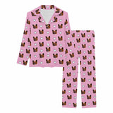 Custom Pet Face Sleepwear Women's Lightweight Long Pajama Set