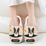 Custom Pet Face&Name Cotton Slippers for Adult&Kids Personalized Non-Slip Slippers Warm House Shoes