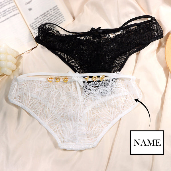 Personalized DIY Name Letters Panties Custom Name Underwear