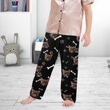 Kids Pants# Custom Dog Face Kid's Pajama Pants Personalized 5 Colors Pajama Pants