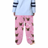 Kids Pants# Custom Dog Face Kid's Pajama Pants Personalized 5 Colors Pajama Pants