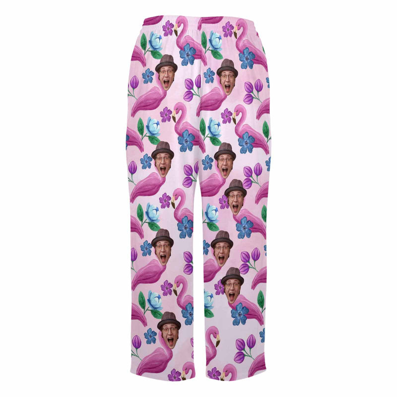 Custom Purple Face Pajamas Pants Personalized Face Pajama Pants Trousers For Women