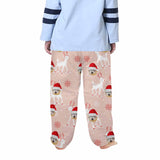 Custom Any Face Kids Pajama Pants 2Y-15Y Personalized Face Christmas Pajama Pants 2 Colors