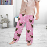 Kids Pants# Custom Dog Face Kid's Pajama Pants Personalized 5 Colors Pajama Pants