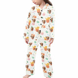 Custom Face Pajamas Set Personalized Face 2-7Y Long Sleeved Pajamas Sleepwear