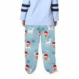 Custom Any Face Kids Pajama Pants 2Y-15Y Personalized Face Christmas Pajama Pants 2 Colors