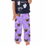 Kids Pants# Custom Dog Face Kid's Pajama Pants Personalized 5 Colors Pajama Pants