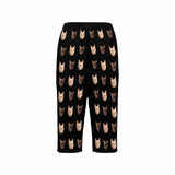 Custom Face Cropped Pajama Pants For Women Personalized Face Pajama Pants