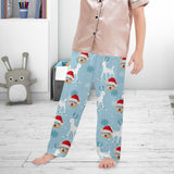 Custom Any Face Kids Pajama Pants 2Y-15Y Personalized Face Christmas Pajama Pants 2 Colors