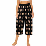 Custom Face Cropped Pajama Pants For Women Personalized Face Pajama Pants