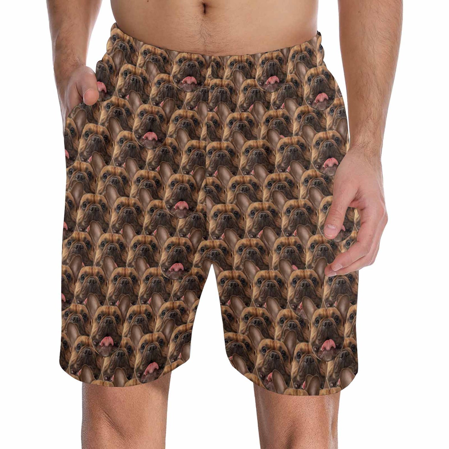 Custom Multiface Pajama Shorts Personalized Men's Face Pajama Shorts Sleepwear