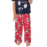 Kids Pants# Custom Cat Face Kids Pajama Pants Personalized Photo Pajama Pants