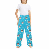 Kids Pants# Custom Cat Face Kids Pajama Pants Personalized Photo Pajama Pants