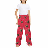 Kids Pants# Custom Dog Face Kid's Pajama Pants Personalized 5 Colors Pajama Pants