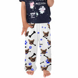 Kids Pants# Custom Dog Face Kid's Pajama Pants Personalized 5 Colors Pajama Pants