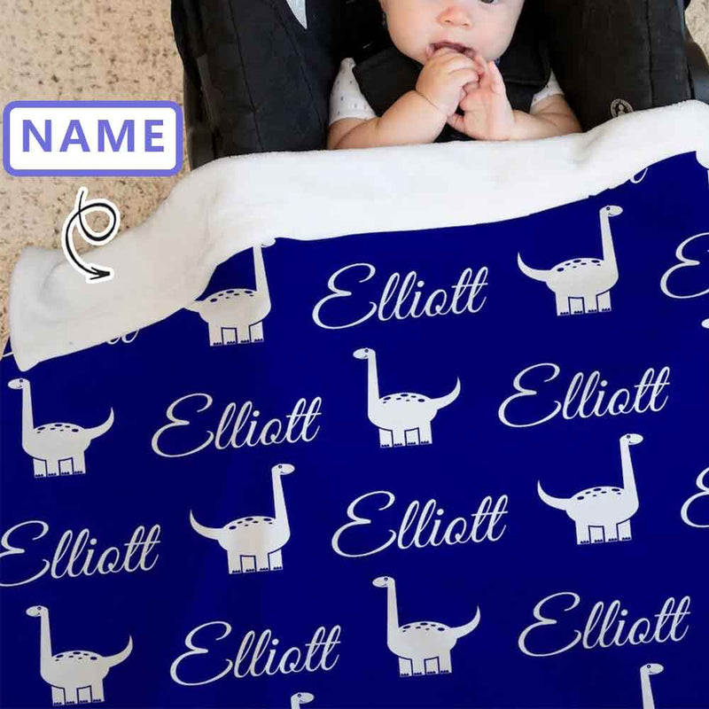 Personalized Name Custom Blanket for Baby/Kids/Youth Custom Flannel Blanket  36 Colors & 4 Size Options