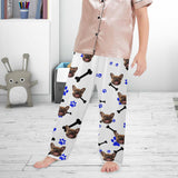 Kids Pants# Custom Dog Face Kid's Pajama Pants Personalized 5 Colors Pajama Pants