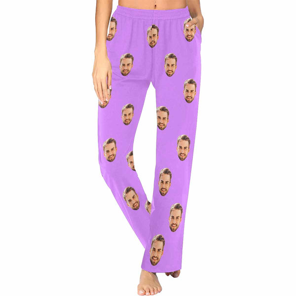 Custom Face Couple Matching Pajama Pants Personalized Face Pajama Pants