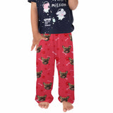 Kids Pants# Custom Dog Face Kid's Pajama Pants Personalized 5 Colors Pajama Pants