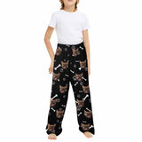 Kids Pants# Custom Dog Face Kid's Pajama Pants Personalized 5 Colors Pajama Pants