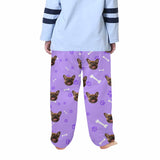 Kids Pants# Custom Dog Face Kid's Pajama Pants Personalized 5 Colors Pajama Pants