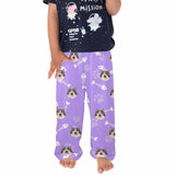 Kids Pants# Custom Cat Face Kids Pajama Pants Personalized Photo Pajama Pants