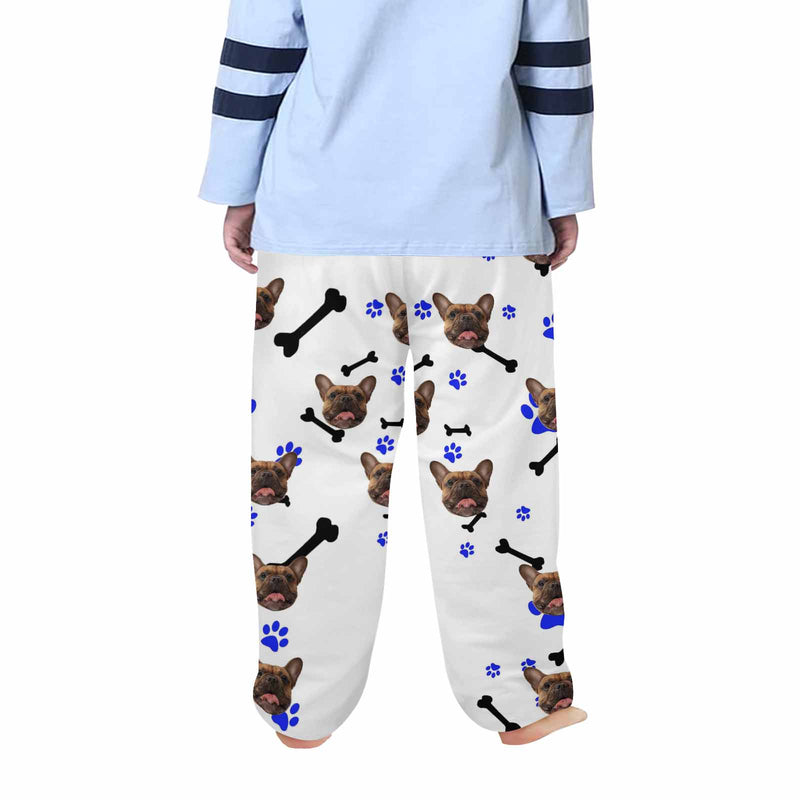 Kids Pants# Custom Dog Face Kid's Pajama Pants Personalized 5 Colors Pajama Pants