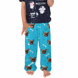 Kids Pants# Custom Dog Face Kid's Pajama Pants Personalized 5 Colors Pajama Pants