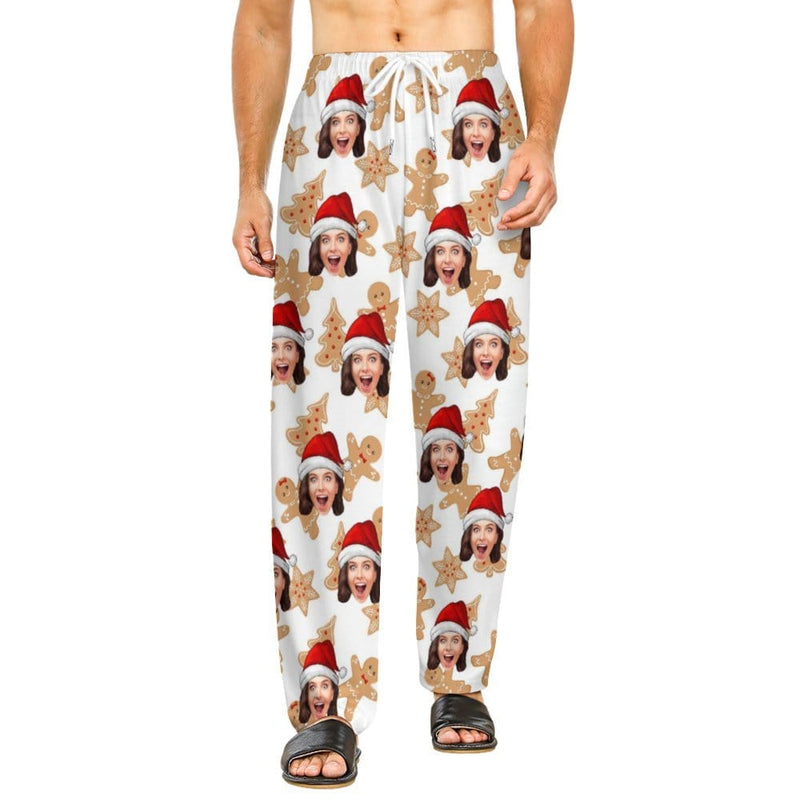 Christmas Unisex Pajama Pants Custom Face Christmas Slumber Party Unisex Long Pajama Pants Best Christmas Gifts for Family for Couple