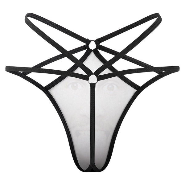 Custom Sexy Thongs T-Back Underwear for Women Personalized Lover Face Women's G-String Panties